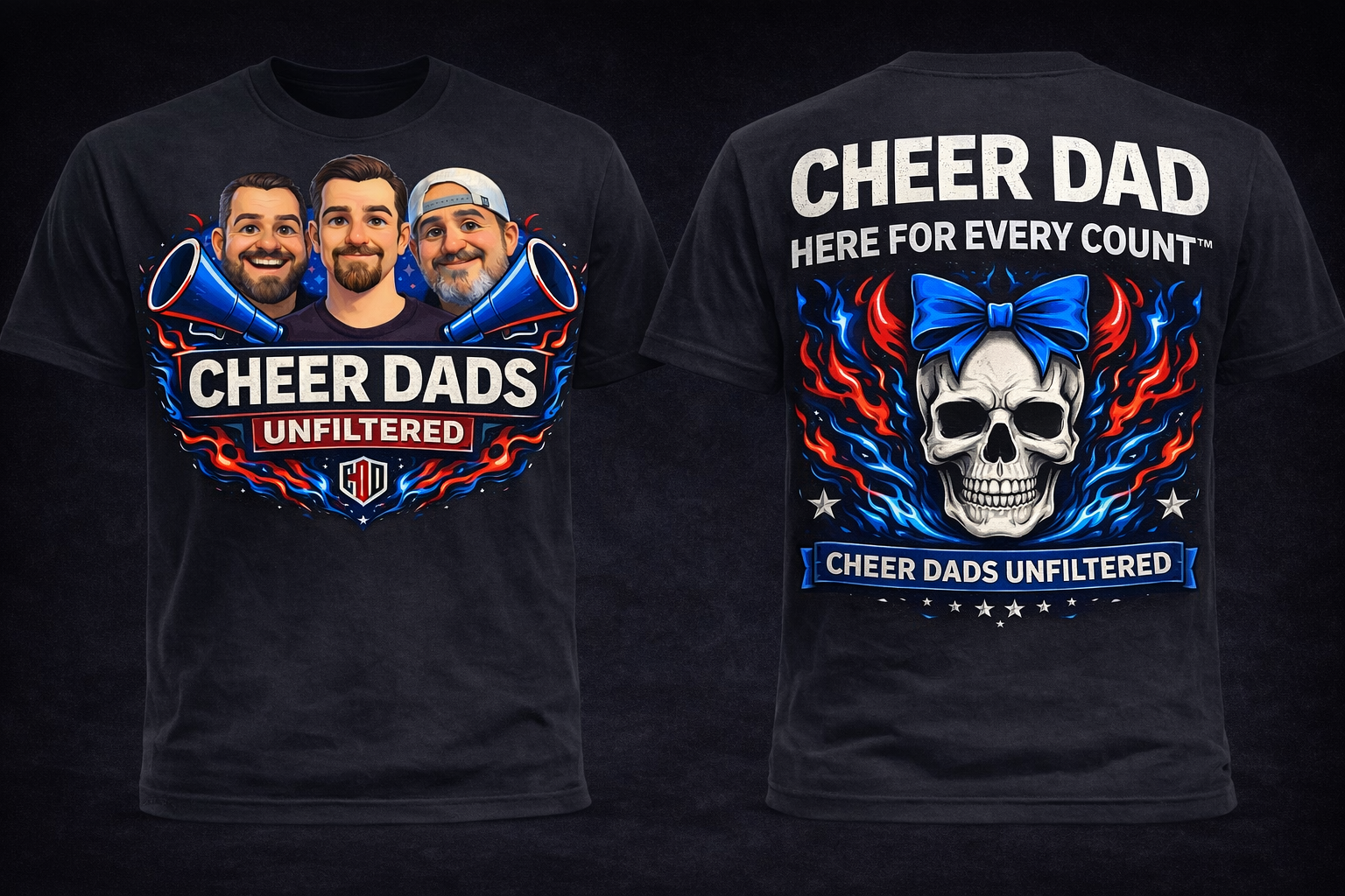 Cheer Dads Unfiltered Tee